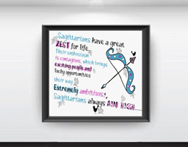 June Sagitarious Kathy Peterson Framed