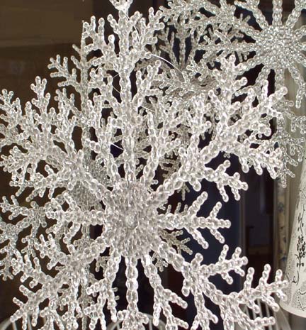 Kathy PEterson giant snowflake decorations