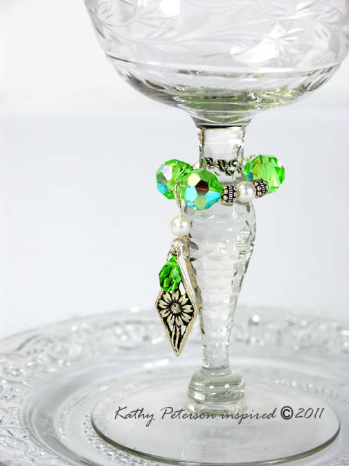 Kathy Peterson wine glass jewelry