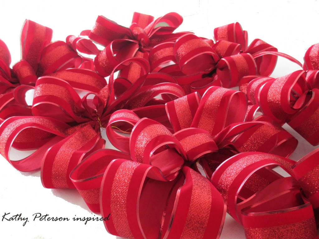 Kathy Peterson inspired DIY Christmas bows