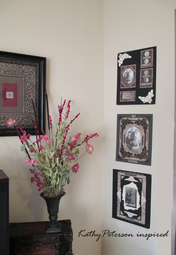 Kathy Peterson inspired Scrapbook Wall Decor
